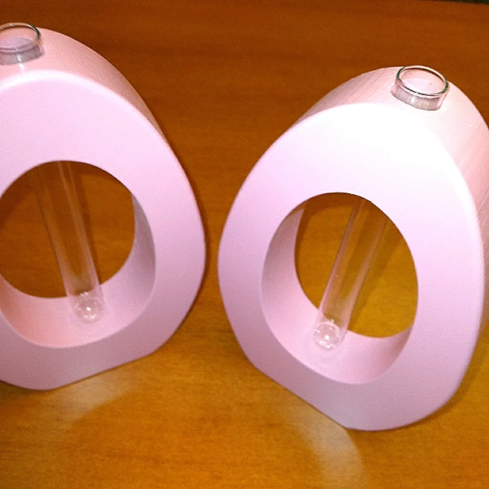 Oval cylinder vase